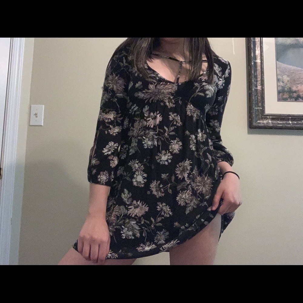 cute mini floral print dress